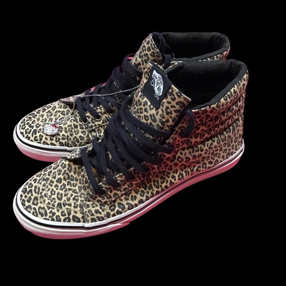 Vans Off The Wall Leopard SK8-Hi Slim Sneaker 8.5 - Picture 4 of 11